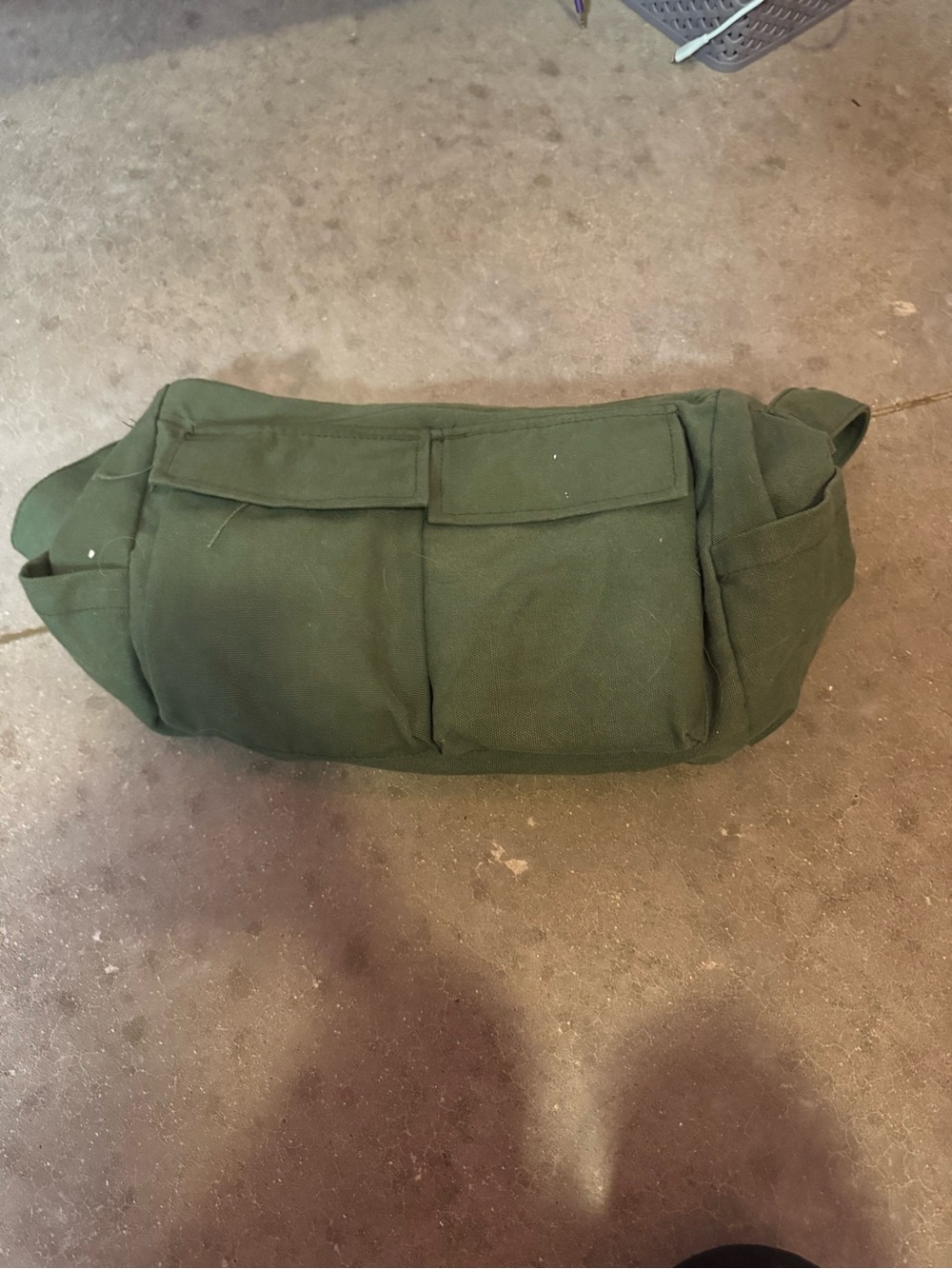 Olive Green Men’s Canvas tote Bag